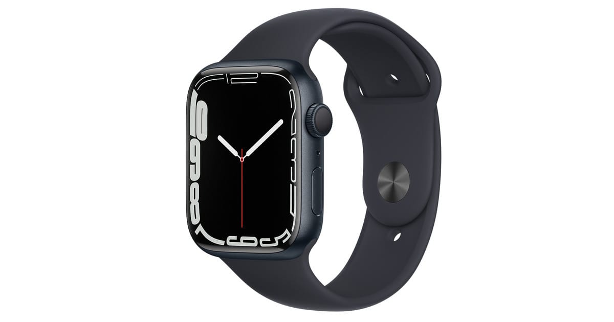 Apple Watch Series 7 GPS, 45mm Midnight Aluminum Case with Midnight Sport  Band - Regular - Apple (AE)