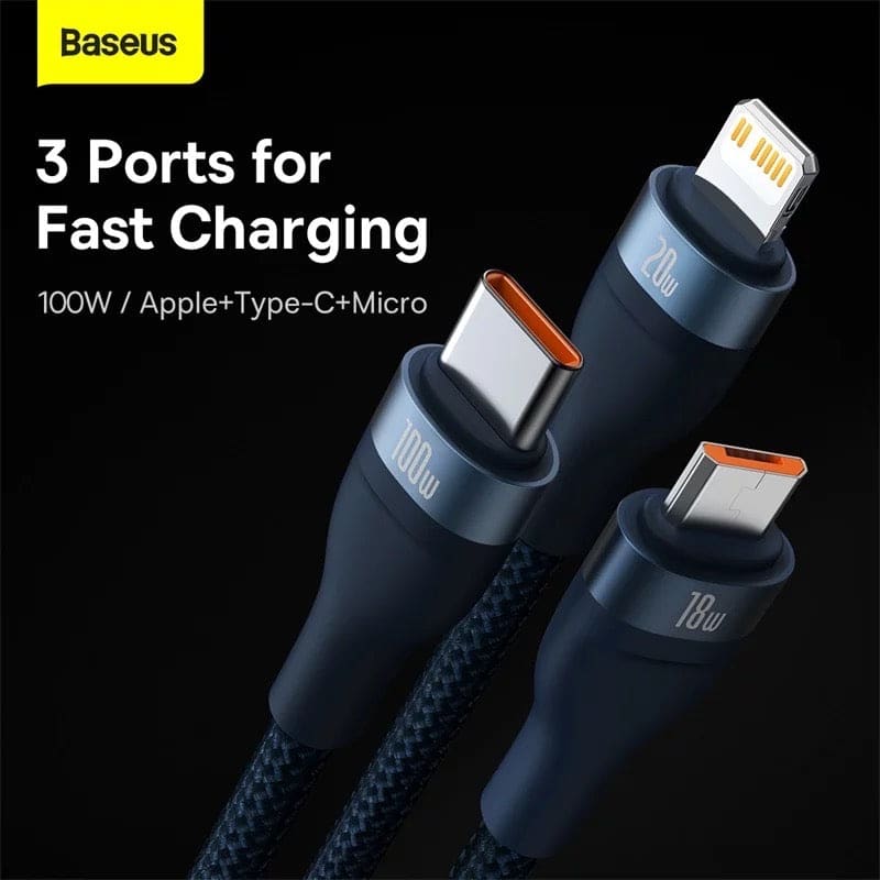 Baseus Flash Series | 3 USB and Type-C | Gadget Store