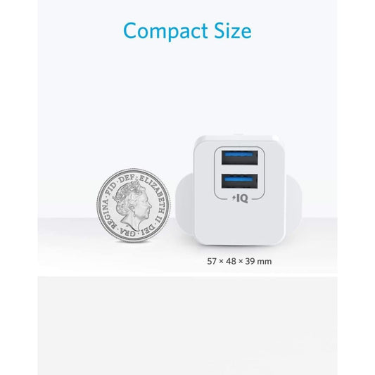 Gadget Store -ANKER PowerPort Mini 12W Dual USB Wall Plug