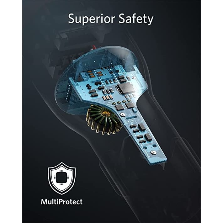 Gadget Store - انكر - شاحن سيارة منفذين USB بقوة 24 واط