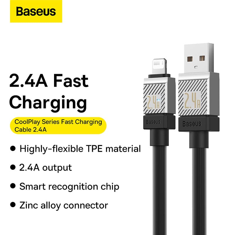 Gadget Store- BASEUS CoolPlay Series Fast USB iPhone Cable