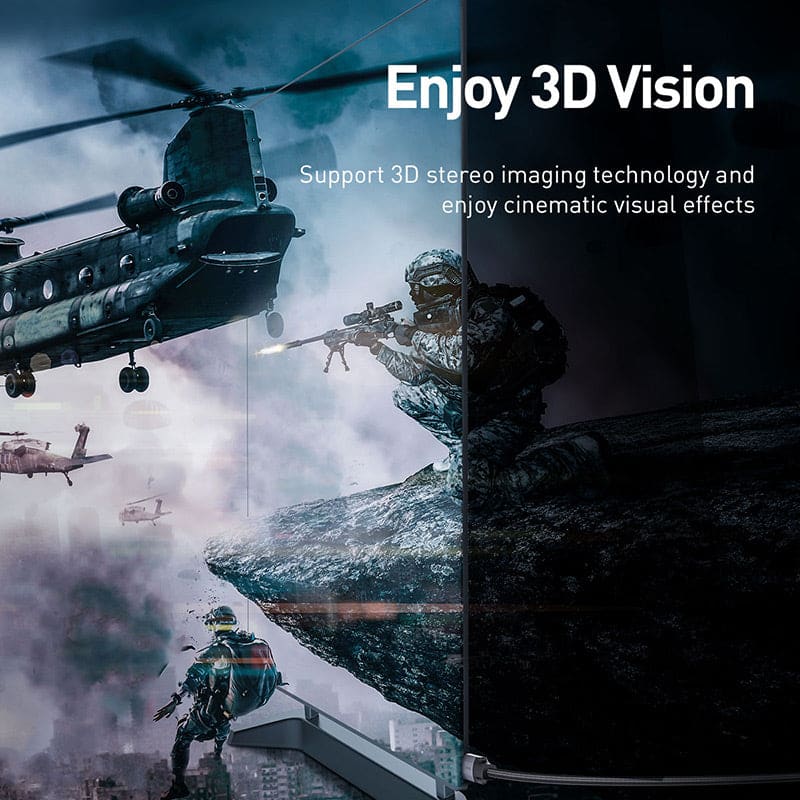 Gadget Store- BASEUS Enjoyment Series 4K HDMI Male To 4K