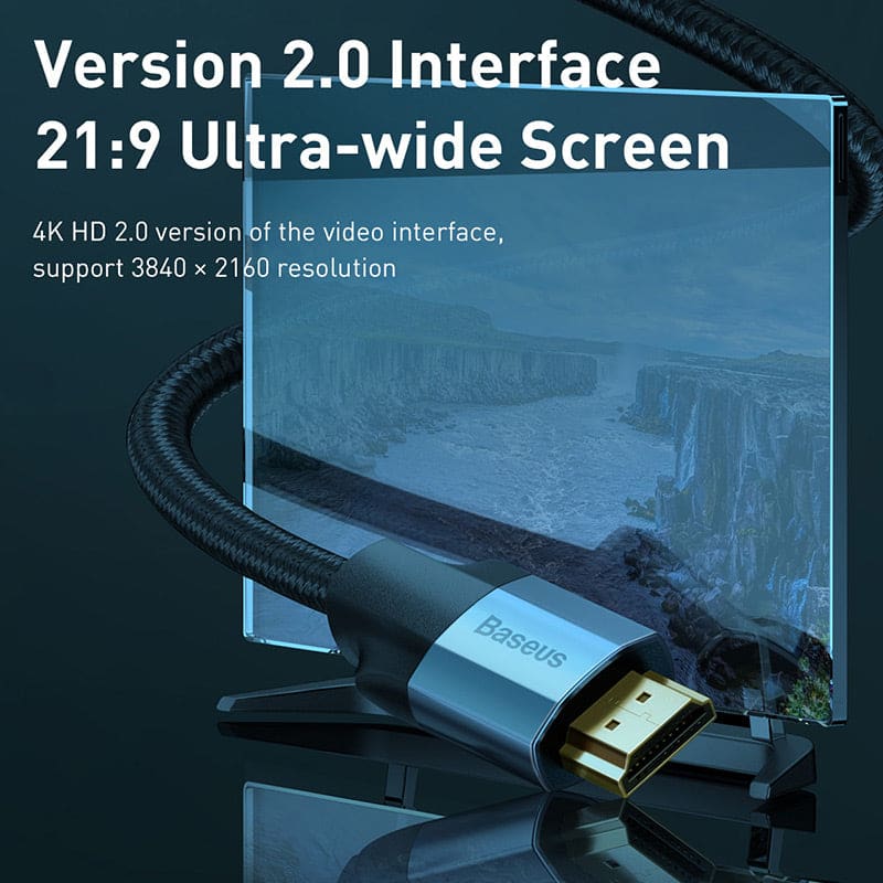 Gadget Store- BASEUS Enjoyment Series 4K HDMI Male To 4K