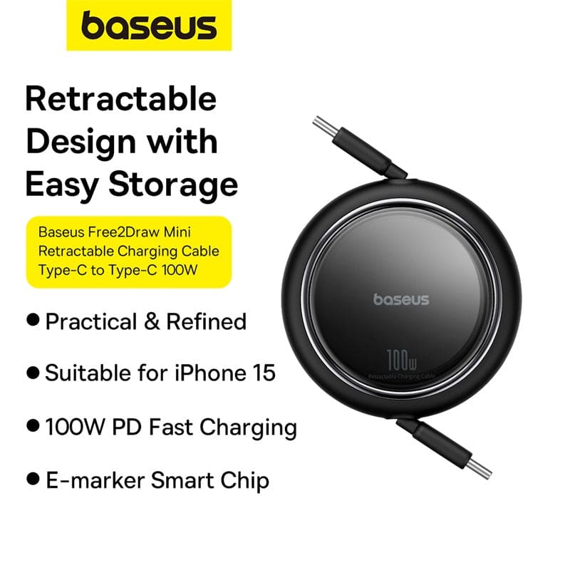Gadget Store- Baseus Free2Draw Mini Retractable Charging
