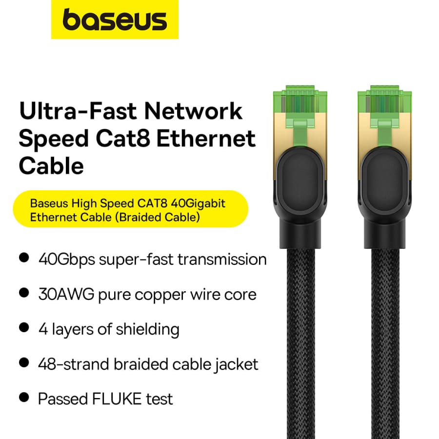 Gadget Store- BASEUS High Speed CAT8 40Gigabit Ethernet