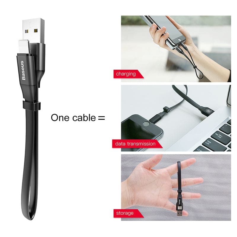 Gadget Store- BASEUS Nimble iPhone Portable Cable- 23cm