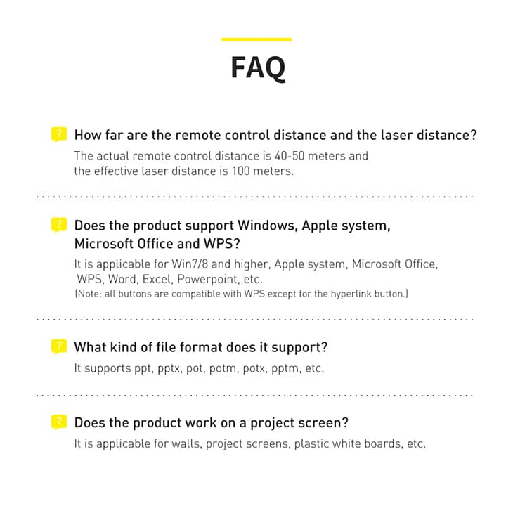 Gadget Store - BASEUS Orange Dot Wireless Presenter Red