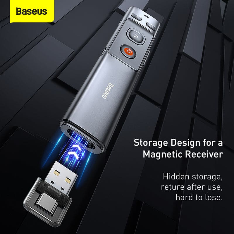 Gadget Store - BASEUS Orange Dot Wireless Presenter Red