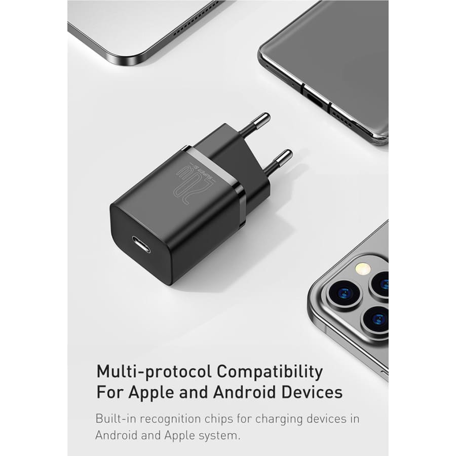 Gadget Store -BASEUS Super Si Type-C 20W Plug With Cable