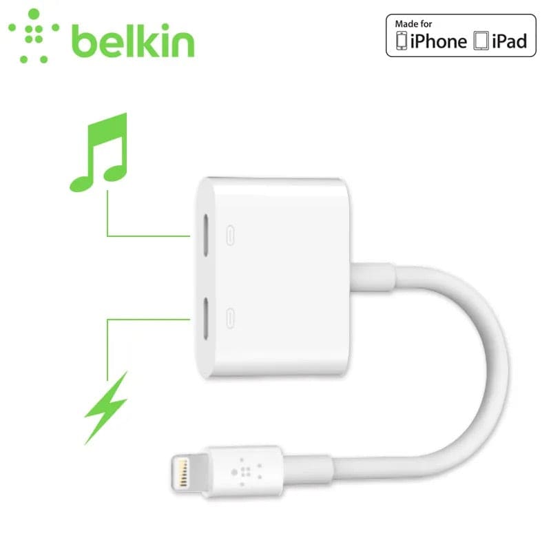 Gadget Store -BELKIN Audio and Charge adapter for iPhone