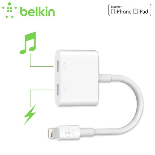 Gadget Store -BELKIN Audio and Charge adapter for iPhone