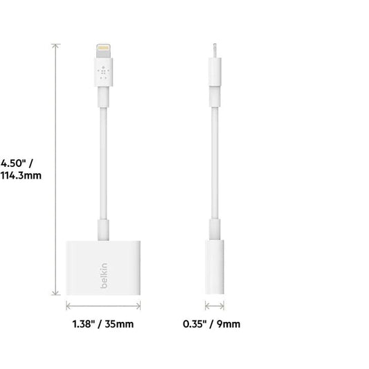 Gadget Store -BELKIN Audio and Charge adapter for iPhone