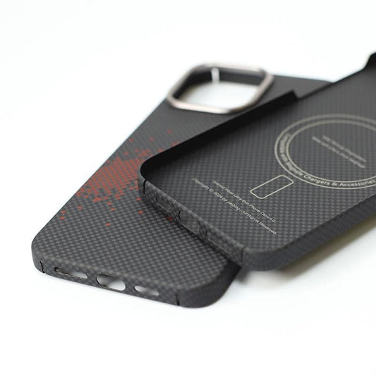 كفر أسود أراميد فايبر خفيف جدا مع ماغسيف وتصميم مجرة أحمر