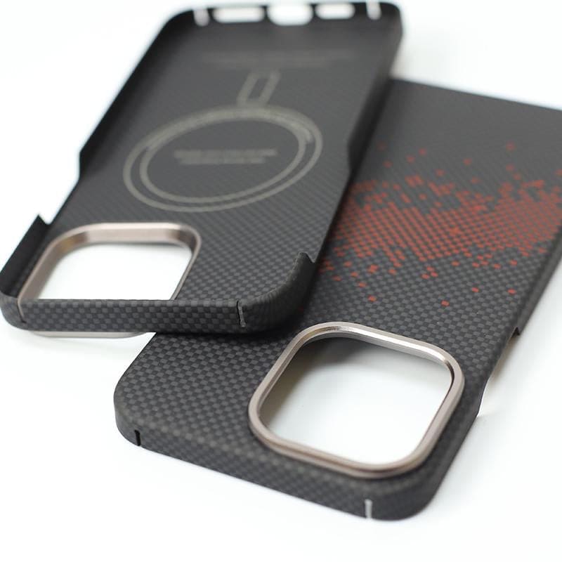 كفر أسود أراميد فايبر خفيف جدا مع ماغسيف وتصميم مجرة أحمر