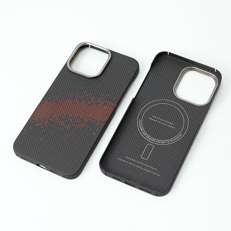 كفر أسود أراميد فايبر خفيف جدا مع ماغسيف وتصميم مجرة أحمر