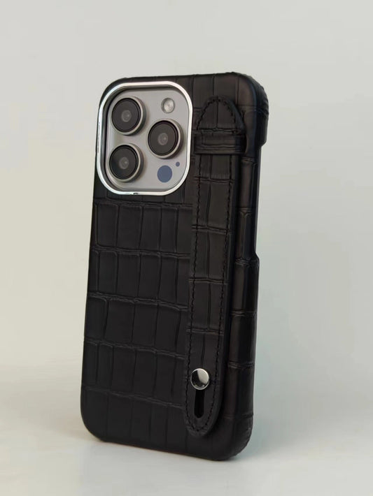 Gadget Store- GS Black Cover Genuine Cow Leather with Side