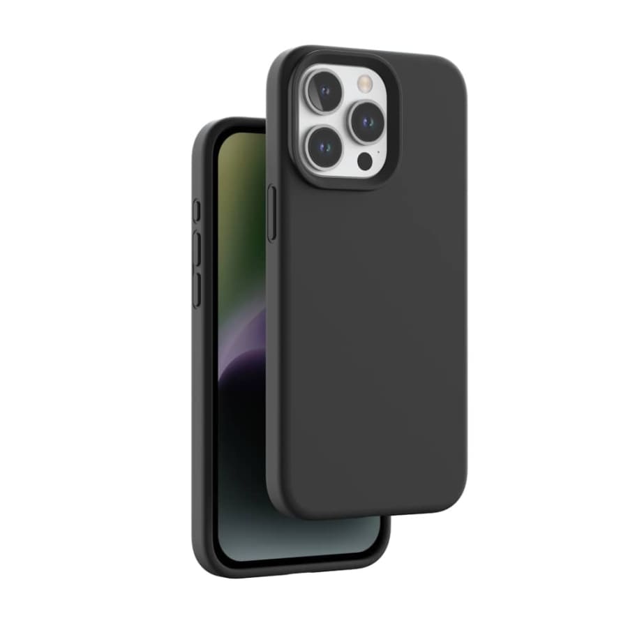 Gadget Store- Black Silicone Case - ايفون 15 برو ماكس