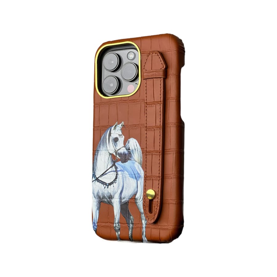 Gadget Store- Brown Cover Genuine Cow Leather with Side