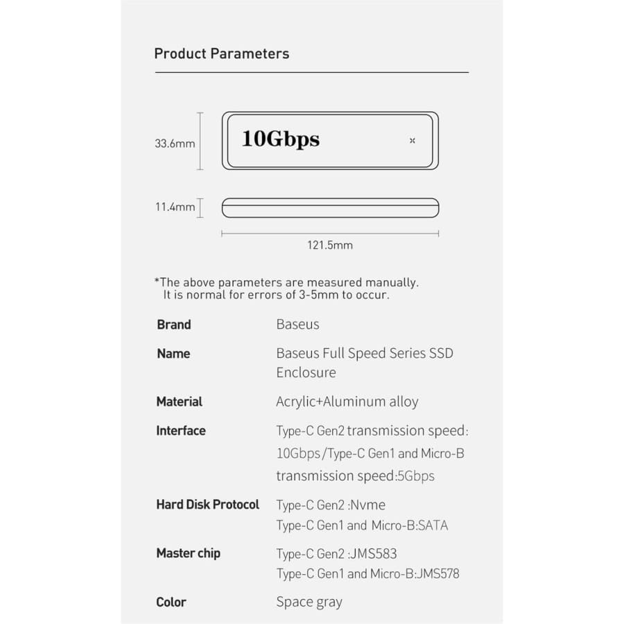 Gadget Store - بيزوس- هارد ديسك خارجي نوع SSD تايب سي الجيل