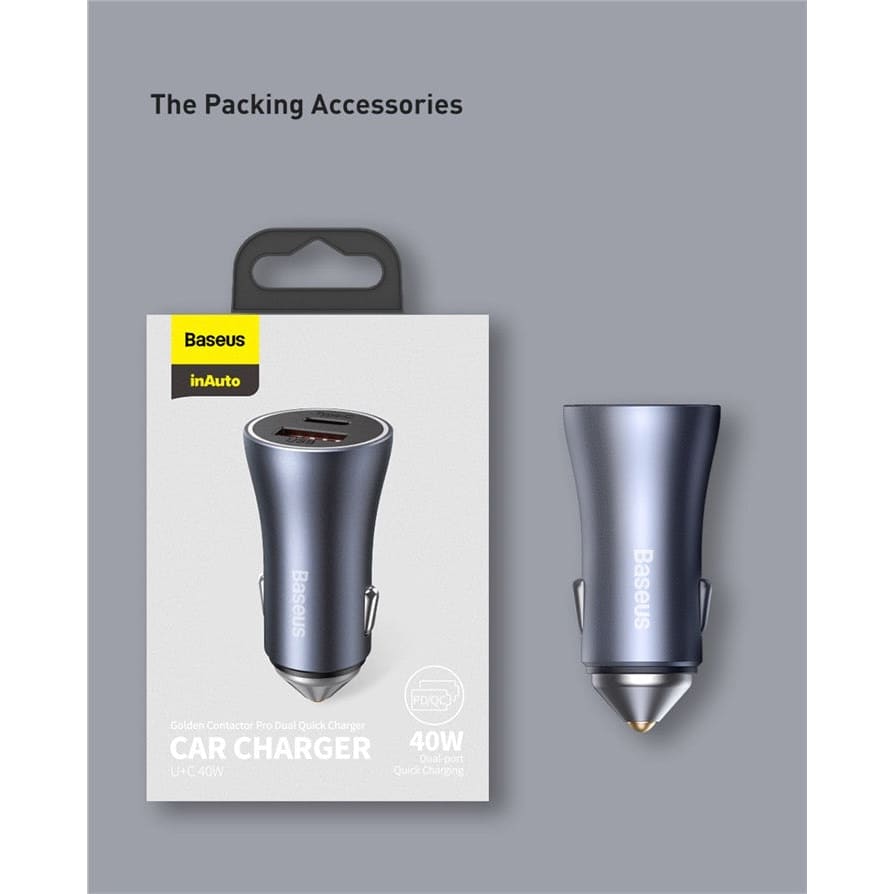 Gadget Store - بيزوس قولدن كونتراكتور برو - شاحن سيارة يو اس