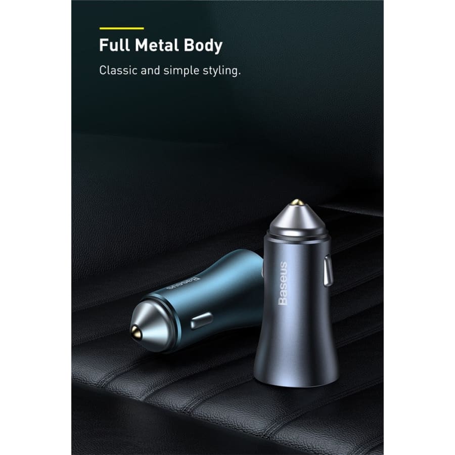 Gadget Store - بيزوس قولدن كونتراكتور برو - شاحن سيارة يو اس