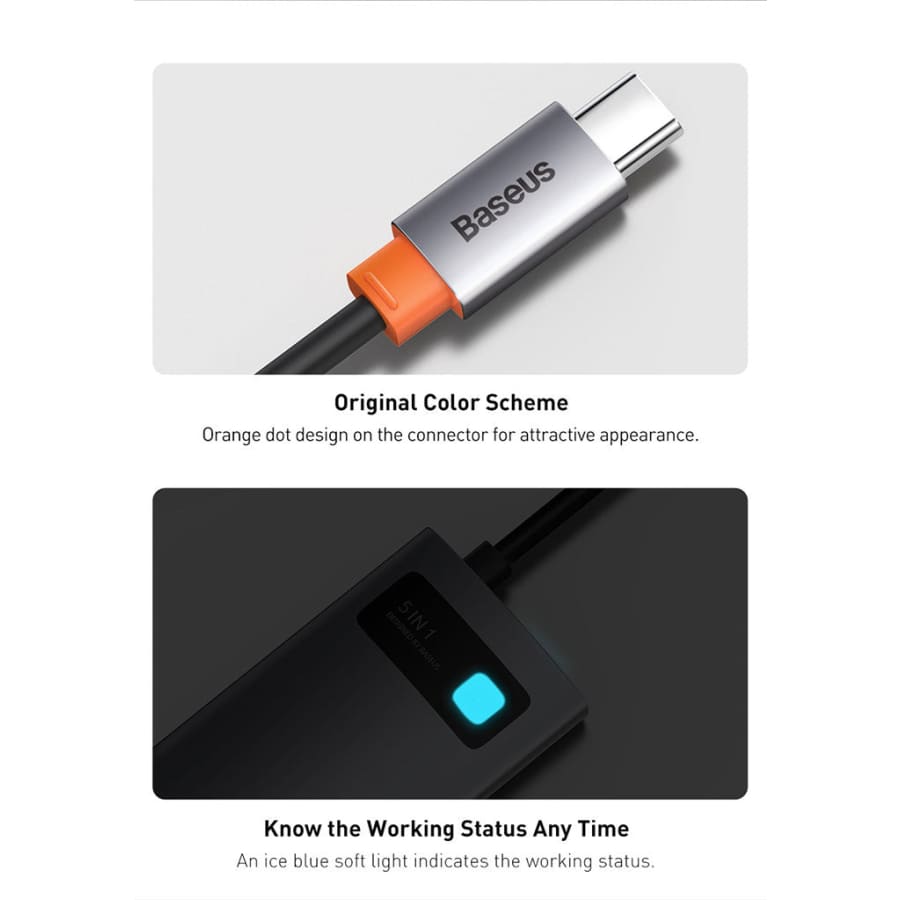 Gadget Store - بيزوس- وصلة لابتوب 5 في 1 متعددة الاستخدام