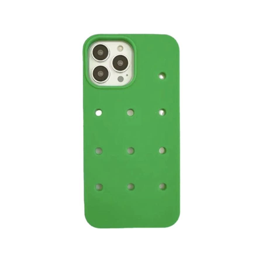 Gadget Store- Crocs Phone Cover Green - ايفون 15 برو ماكس