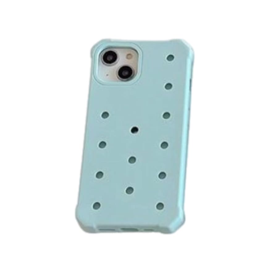 Gadget Store- Crocs Phone Cover Light Green - ايفون 15 برو