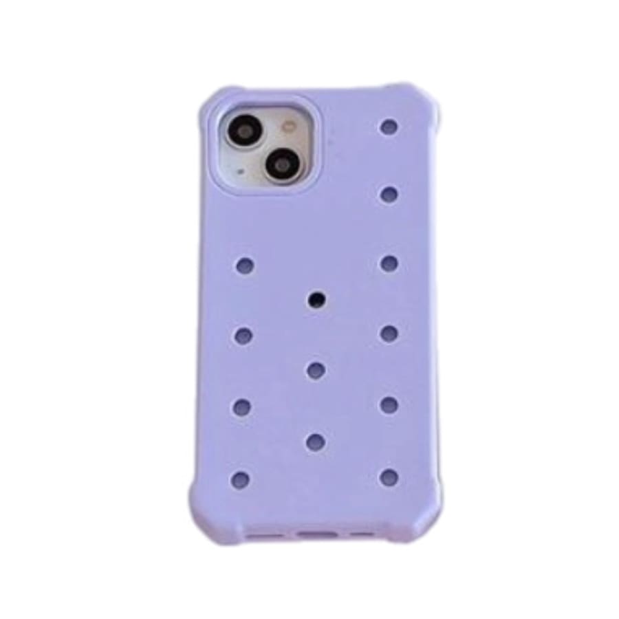 Gadget Store- Crocs Phone Cover Light Purple - ايفون