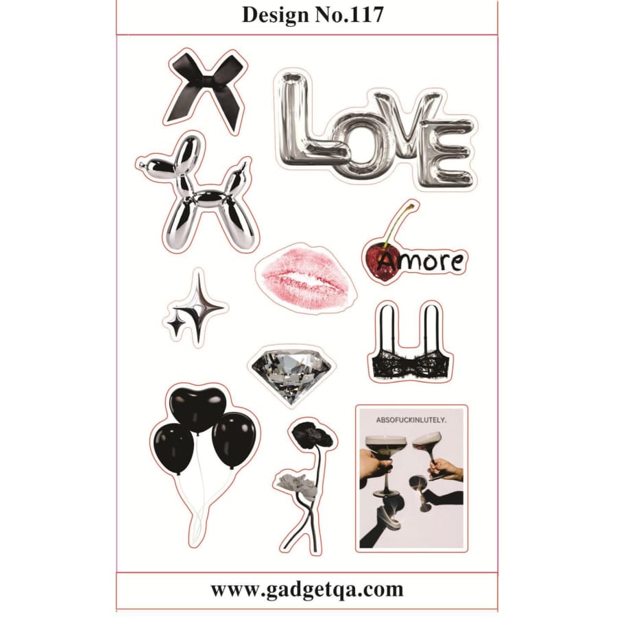 اشترِ ملصقات 2 للتخصيص والتزيين في قطر - Design No. 117