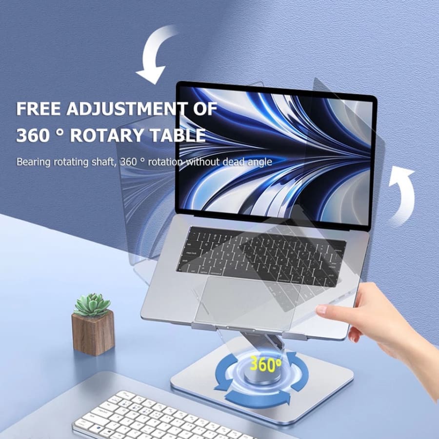 Gadget Store - Foldable Rotation Laptop and iPad Stand