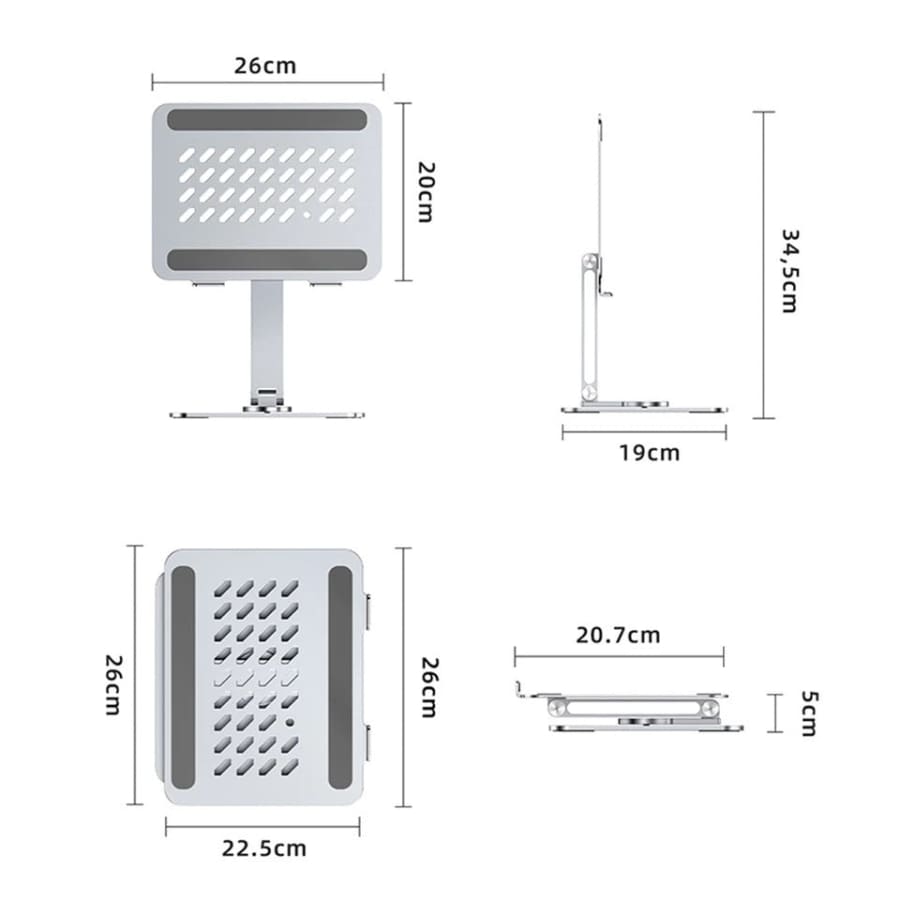 Gadget Store - Foldable Rotation Laptop and iPad Stand