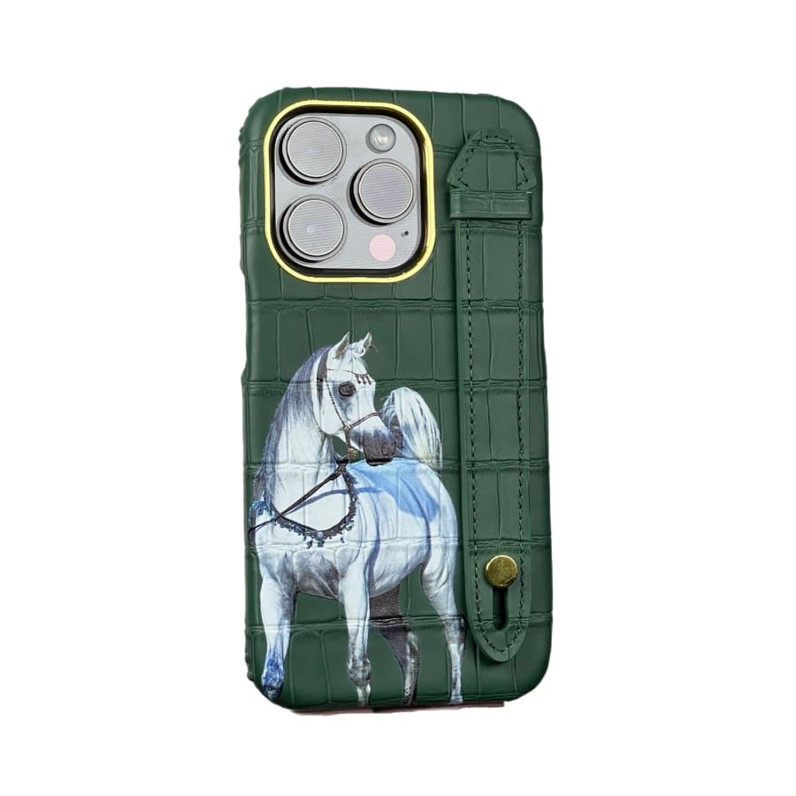 Gadget Store- Green Cover Genuine Cow Leather with Side