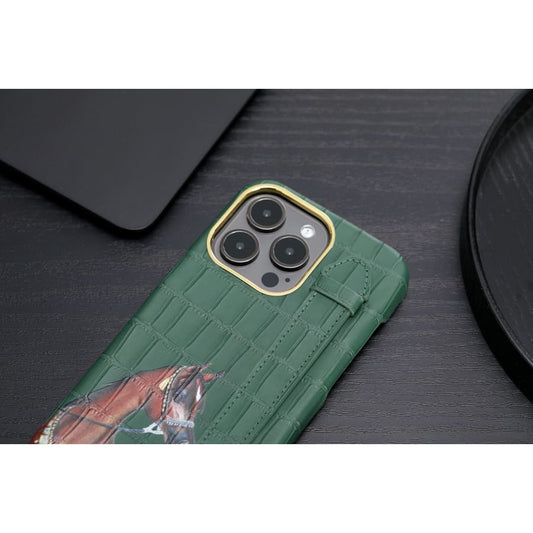 Gadget Store- Green Cover Genuine Cow Leather with Side