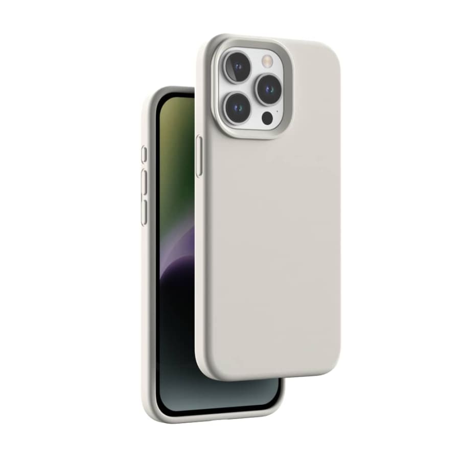 Gadget Store- GS Beige Silicone Case - ايفون 15 برو ماكس