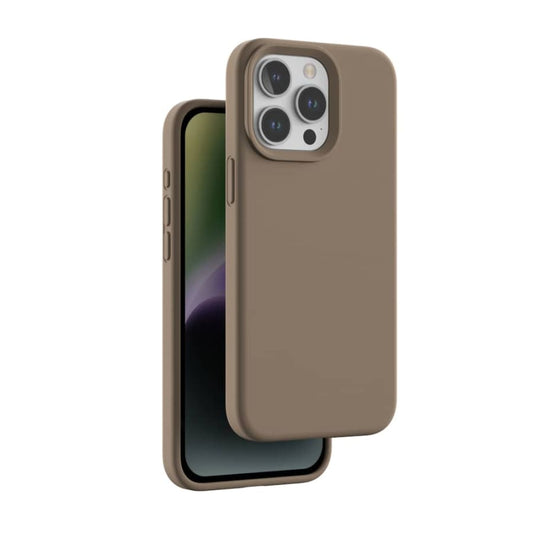 Gadget Store- GS Brown Silicone Case - ايفون 15 برو ماكس