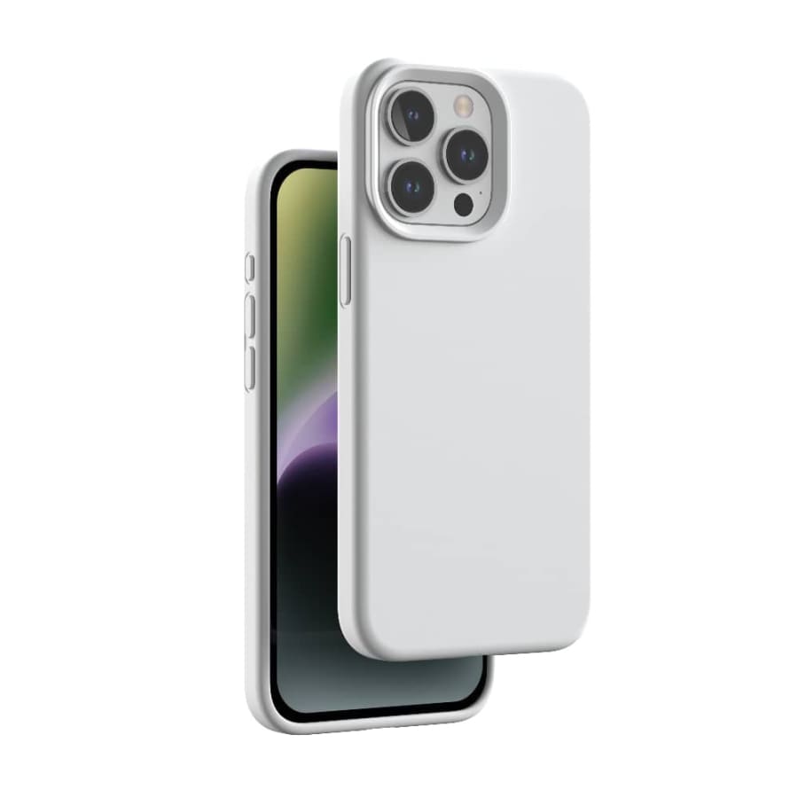 Gadget Store- GS White Silicone Case - ايفون 15 برو ماكس