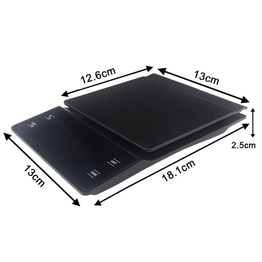 Gadget Store - Kitchen Scale with timer - أسود