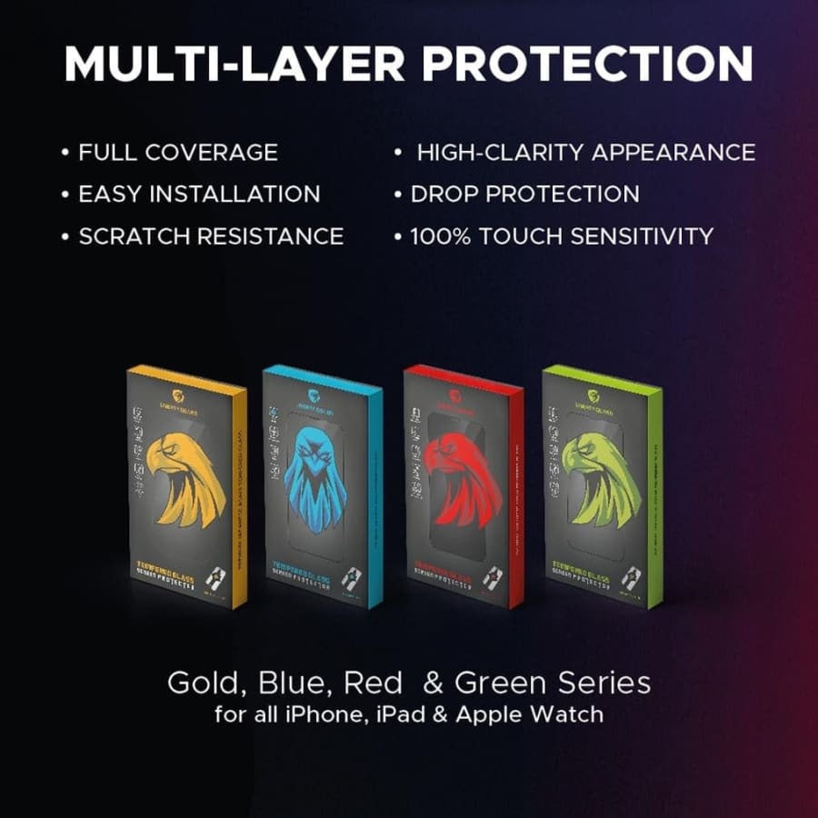 Gadget Store - LIBERTY GUARD- Tempered Glass Screen