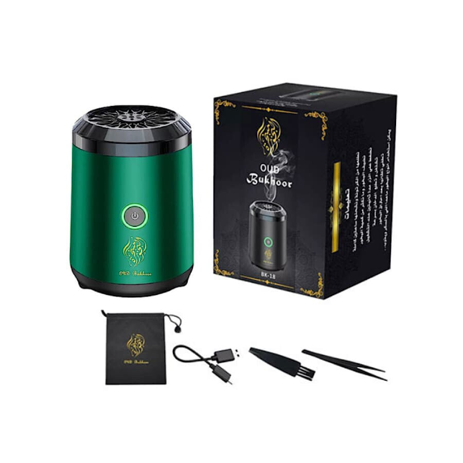 Gadget Store - Mini Portable Electric Incense burner - أخضر