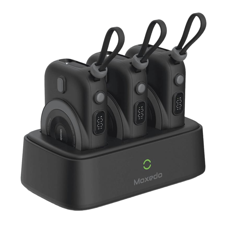 باور بانك MOXEDO كومبو 3 × 10000 مللي أمبير لاسلكي – شحن