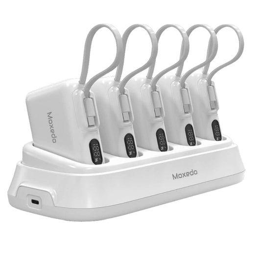 باور بانك MOXEDO كومبو 5 × 10000 مللي أمبير مع قاعدة شحن –