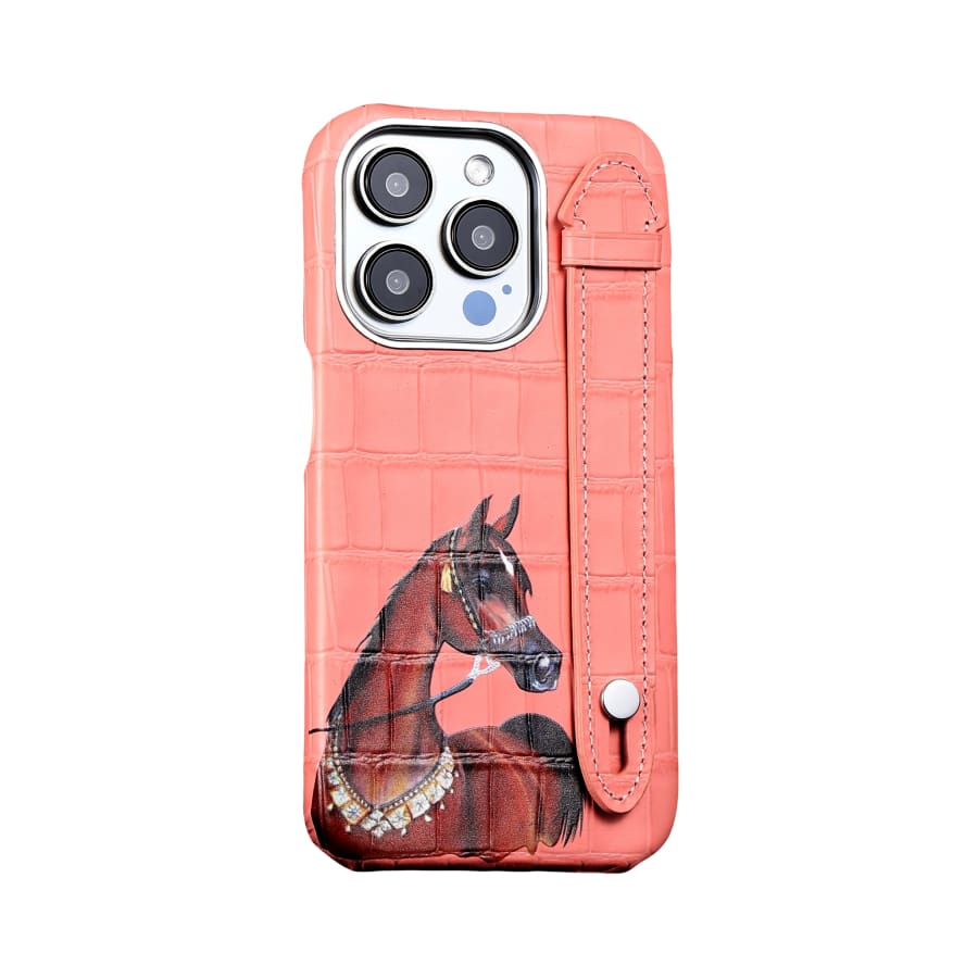 Gadget Store- Pink Cover Genuine Cow Leather with Side