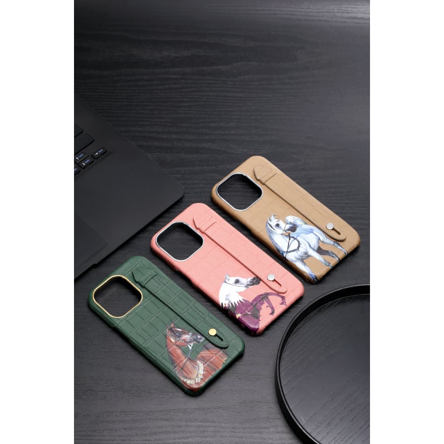 Gadget Store- Pink Cover Genuine Cow Leather with Side