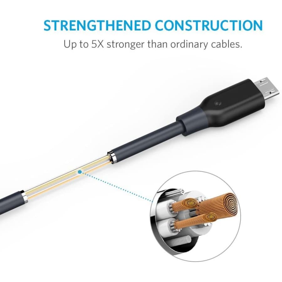 Gadget Store - شاحن انكر باورلاين مدخل USB إلى مايكرو ANKER