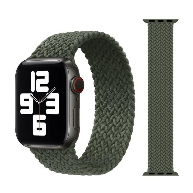 Gadget Store - سوار من القماش لساعة Apple Watch - أخضر