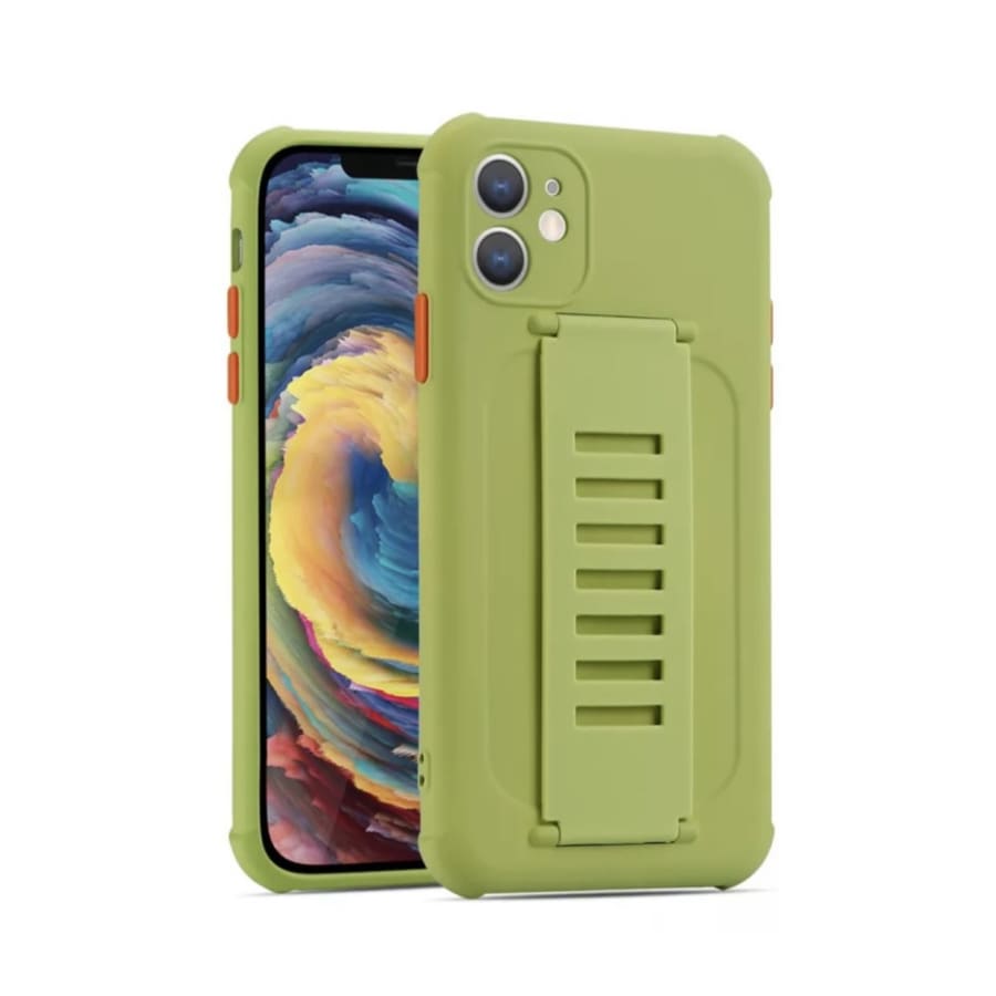 light green cover with rubber grip