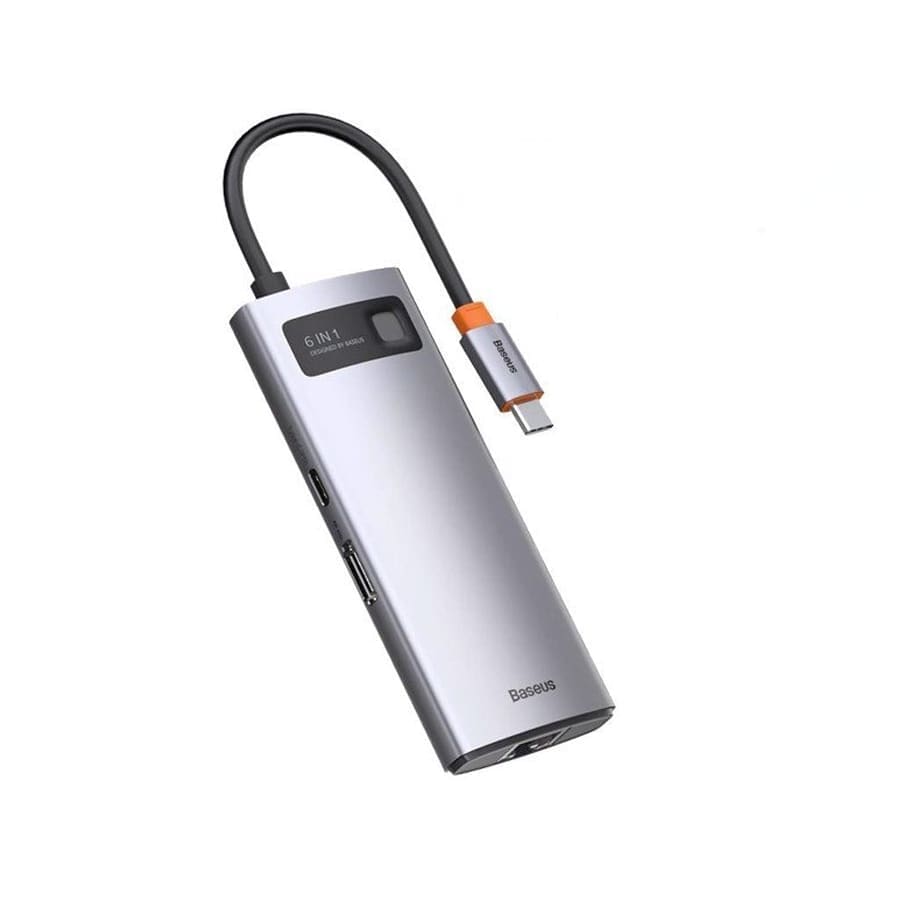 موزّع بيسوس 6-في-1 USB-C | جادجت كيو إيه