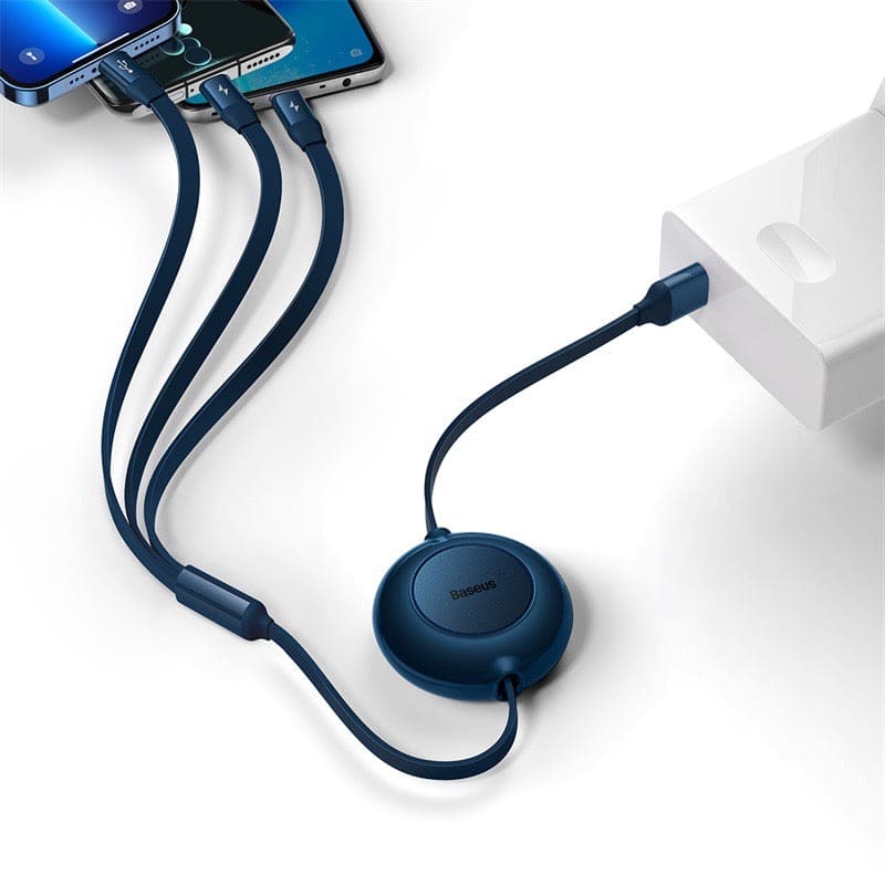 Series Retractable 3 in 1 Charger | Baseus 3 in 1 Charger